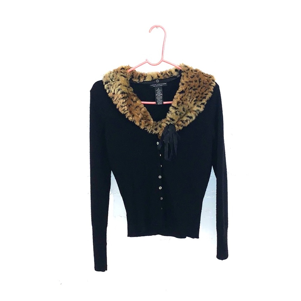Wool Cheetah Printer Collar
